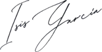 Firma de Isis García